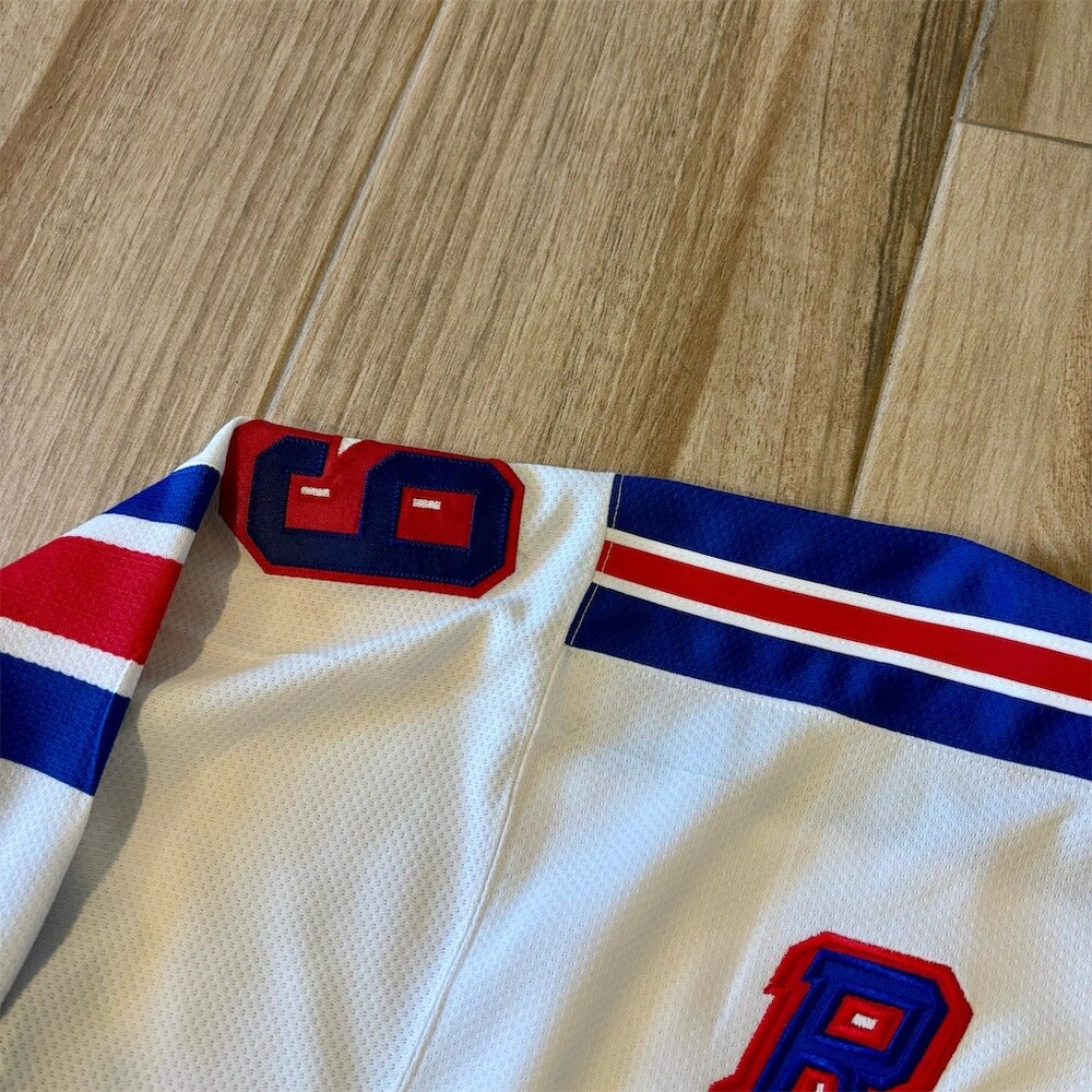 Starter New York Rangers Wayne Gretzky #99 Semi ProHockey Jersey White Men's XL - Picture 3 of 11